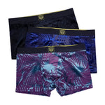 3 Pack Men's Antibacterial Mid-Rise Mesh Breathable Comfy Trunks