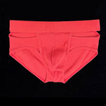 2 Pack Men's Ultra-Soft Cotton Comfort-Fit Expanded Pouch Briefs