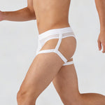 2 Pack Men's Bamboo Fiber Athletic Thong with Contour U-Pouch & Soft Stretch Fit