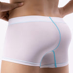 3 Pack Men's Large Pouch Contrast Binding Trunks