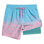 Men's Lightweight & Airy Quarter-Length Swim & Walk Quick-Dry Loose Fit Board Shorts