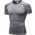 Men's Full Coverage Mesh Panel Quick-Dry Fabric Odor-Control Tops & Tights