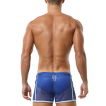 2 Pack Men's Hollow Out Breathable Lounge Sports Shorts