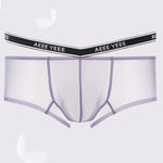 Men's Transparent Ice Silk Waistband Separate Briefs