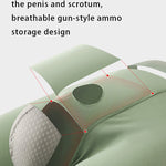2 Pack Men's Gun Bullet Separation Casual Sports Breathable Cotton Mid-Rise Midway Briefs