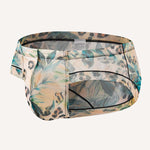 3 Pack Men's Ice-Silk Leopard Mesh Support Pouch Briefs