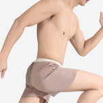 2 Pack Men's Solid Color Seamless Comfort Mid-Rise Home Shorts