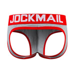 2 Pack Men's Breathable Cotton Skin-Friendly Sexy Low-Rise & Revealing Jockstraps