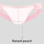 2 Pack Men's No-Waistband Jockstrap with Textured Pattern