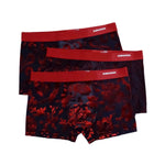 3 Pack Men's Powerful Antibacterial Mesh Cooling & Festive Colors Trunks