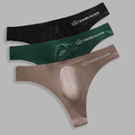 4-pack Men's Sexy Solid Color Letter Seamless Thong