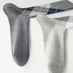 5 Pack Men's Simple Textured Crew Socks
