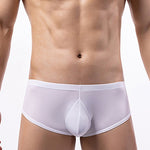 3 Pack Men's High Stretch Sexy Quick-Dry Stay-Put Fit Sporty Cut Solid Color Trunks