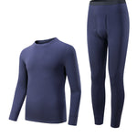 Men's Odor-Resistant Heat-Generating Fleece-Lined Base Layer Thermal Sets