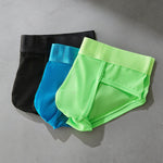 3 Pack Men's Single-Layer Sheer Ice Silk U-Pouch Low-Rise Briefs