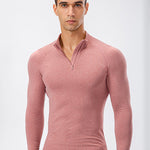 High Stretch Tight Sports Collar Long Sleeves for Men