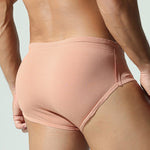 Men's Premium Fabric Comfy Waistband Stay-Put Fit Sporty Cut Solid Color Trunks