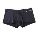 3 Pack Men's Breathable Ice Silk Double-Layered Big Pouch Sexy Boxer Briefs