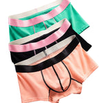 2 Pack Men's Breathable Cotton Seamless Comfort  Skin-Friendly Trunks