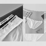 2 Pack Men's Low-Rise Sporty Ice-Silk Bikini with Mesh Front and U-Contour Pouch