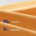 3 Pack Men's Cotton Breathable Antibacterial Quick-Dry U-Shaped Trunks