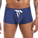 Men’s U Convex Pouch Swim Trunks with Drawstring