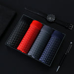 4 Pack Men’s Breathable Mesh Trunks with Antibacterial Fabric