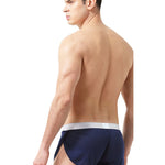2 Pack Men's Low-Rise Mesh Breathable Home Comfort Antibacterial Trunks