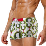 Men's Bold Prints Quick-Dry Fabric Seamless Comfort Swim Shorts & Trunks
