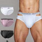 2 Pack Men's U-Pouch Double-Layer Modal Sports Low-Rise Briefs