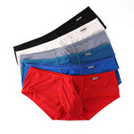 2 Pack Men's 3D Pouch Low-Rise Slim-Fit Trunks