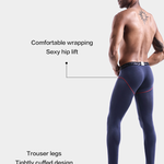 Men's Autumn Johns Underwear 2 in 1 Design Warm Polyester Tights