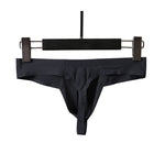 3 Pack Men's Sexy Low-Rise Seamless with Support Pouch Thongs