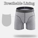 Men's Sport Anti-Chafing Cotton Boxer Briefs