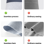 Seamless 2-in-1 Colored Cotton Men's Thermal Bottoms