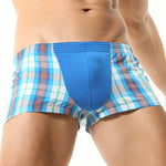 2 Pack Men's Cotton Mixed Tartan Lounge Shorts