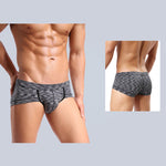 4 Pack Men's Premium Cotton Antibacterial Supportive Large Pouch Zero-Irritation Trunks