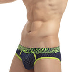 2-pack Men's Breathable Mesh Briefs with U-shaped Convex Pockets
