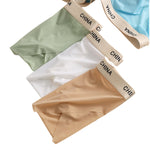 3 Pack Men's Ice Silk Lightweight & Transparent Skin-Feel Solid Color Briefs