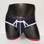 2 Pack Men's Detachable Front Pouch Durable Stretch Skin-Friendly Briefs