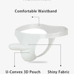 3 Pack Men's Bulge-Enhancing Thong - Low Rise & Breathable