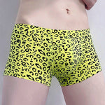 3 Pack Men's Leopard Cotton Breathable & Low-Rise Trunks