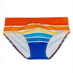 Men's Sexy Color Striped Swim Briefs