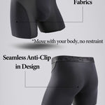 Men's Long Anti-Chafing Athletic Boxer Briefs