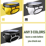 3 Pack Ball Support Pouch Breathable Briefs