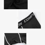 Men's Stretch Waistband Comfort-Fit Sports Protection Activewear Tights