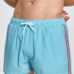 2-pack Men's Striped Double-layer Anti-embarrassment Beach Pants
