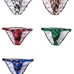 Men's Rhombus Check Pattern Pouch Briefs