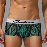 2 Pack Men's Fade-Resistant Printed Skin-Friendly Cooling Airflow Trunks