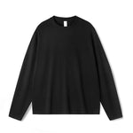 Men's High-Quality Long Sleeve Oversized & Skin-Friendly  Solid Color Loungewear Tops